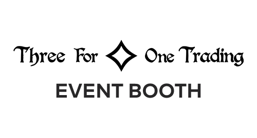 Three for One Trading Event Booth Logo
