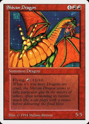Summer Magic Shivan Dragon