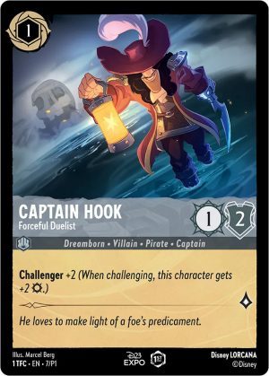 Captain-Hook-Forceful-Duelist-Lorcana