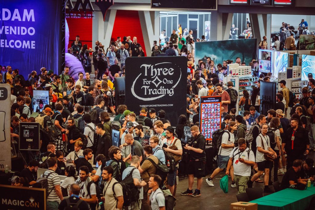 Three for One Trading Event Booth at MagicCon Amsterdam 2024