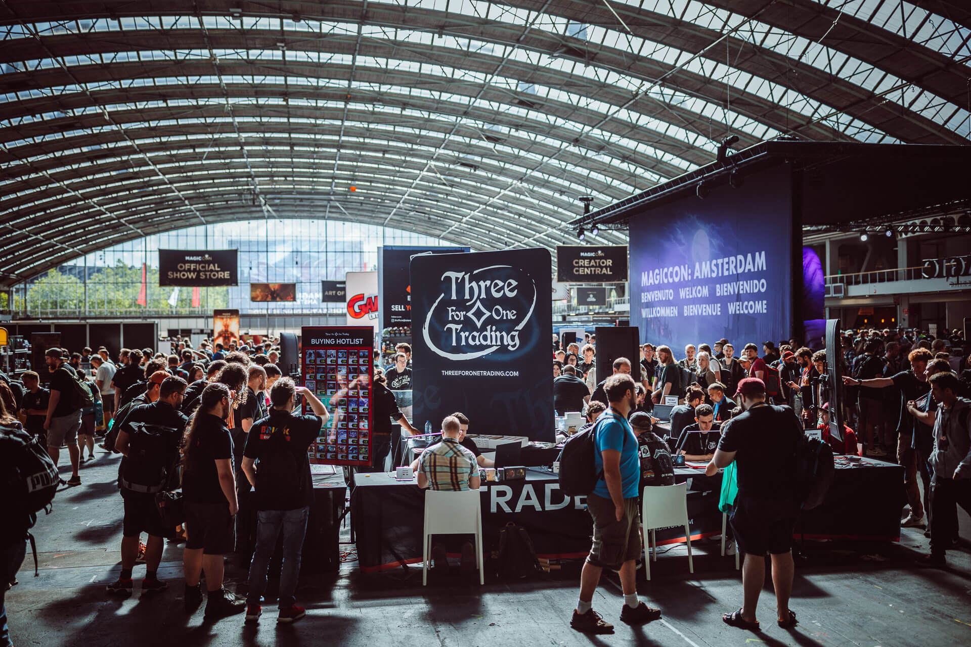 Three for One Trading Stand auf der MagicCon Amsterdam 2024